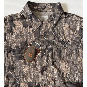 COLOSSEUM OCEAN & COAST REALTREE - Men's Camo Fishing Shirt - Size XLT - NEW